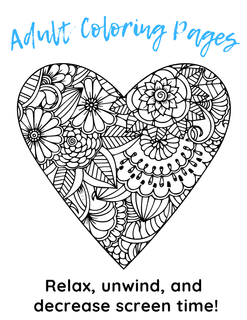 Adult Coloring Downloadable Pages