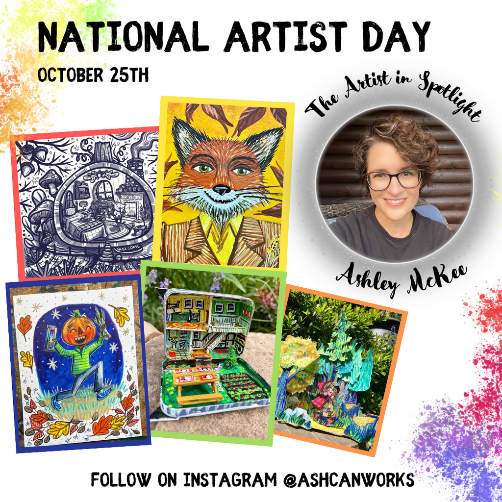 Featuring an Artist in Spotlight for National Artist Day 10/25: @ashcanworks