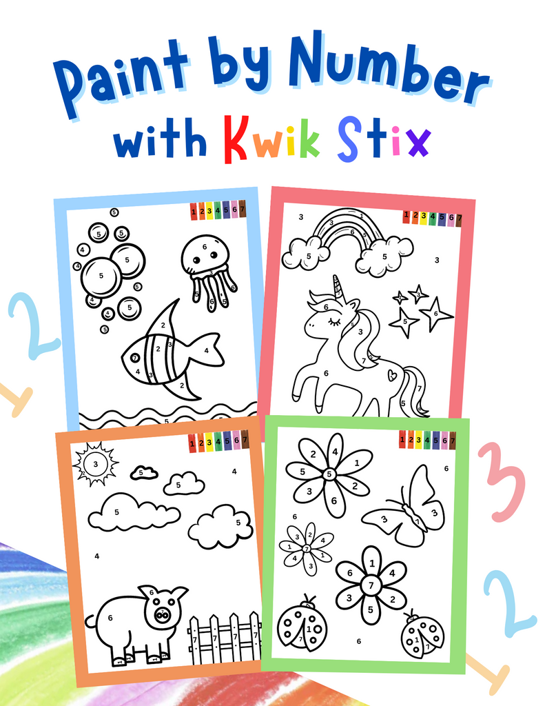 Paint by Number with Kwik Stix!