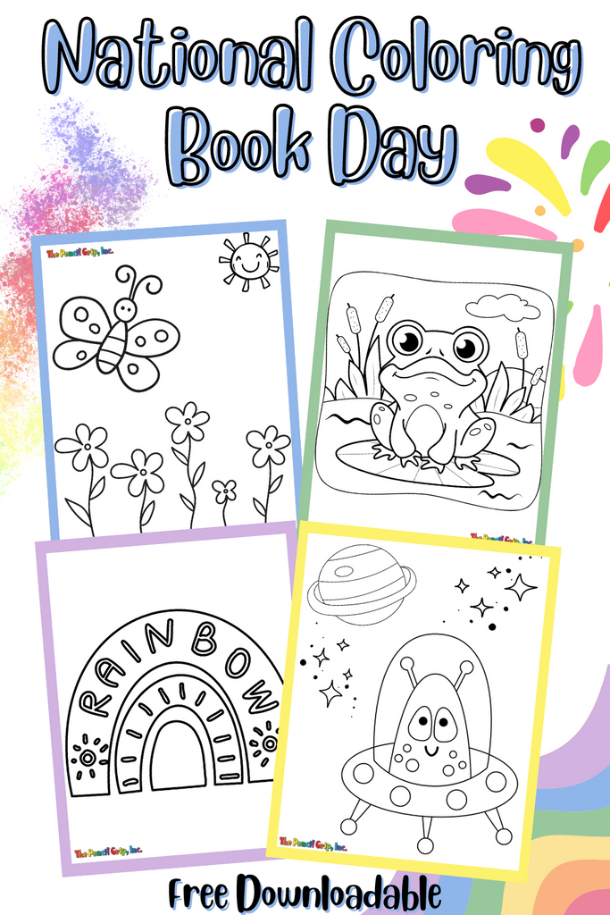 Celebrate National Coloring Book Day on 8/2! Free Downloadable Coloring Pages