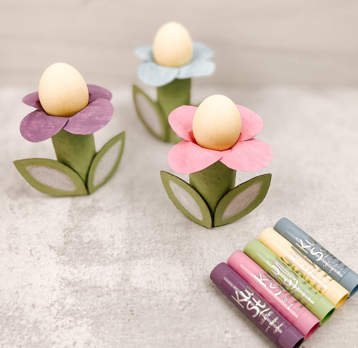 Easter Egg Painting with Kwik Stix