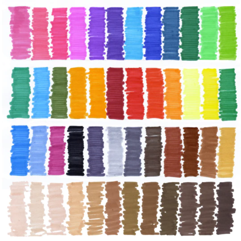48 Magic Stix Hue Colors of Markers