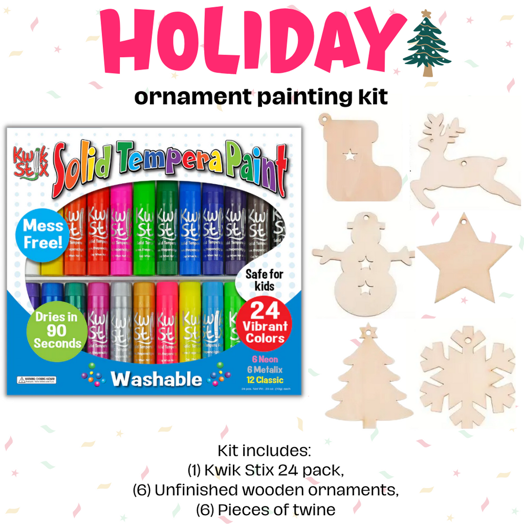 holiday kwik stix ornament painting kit