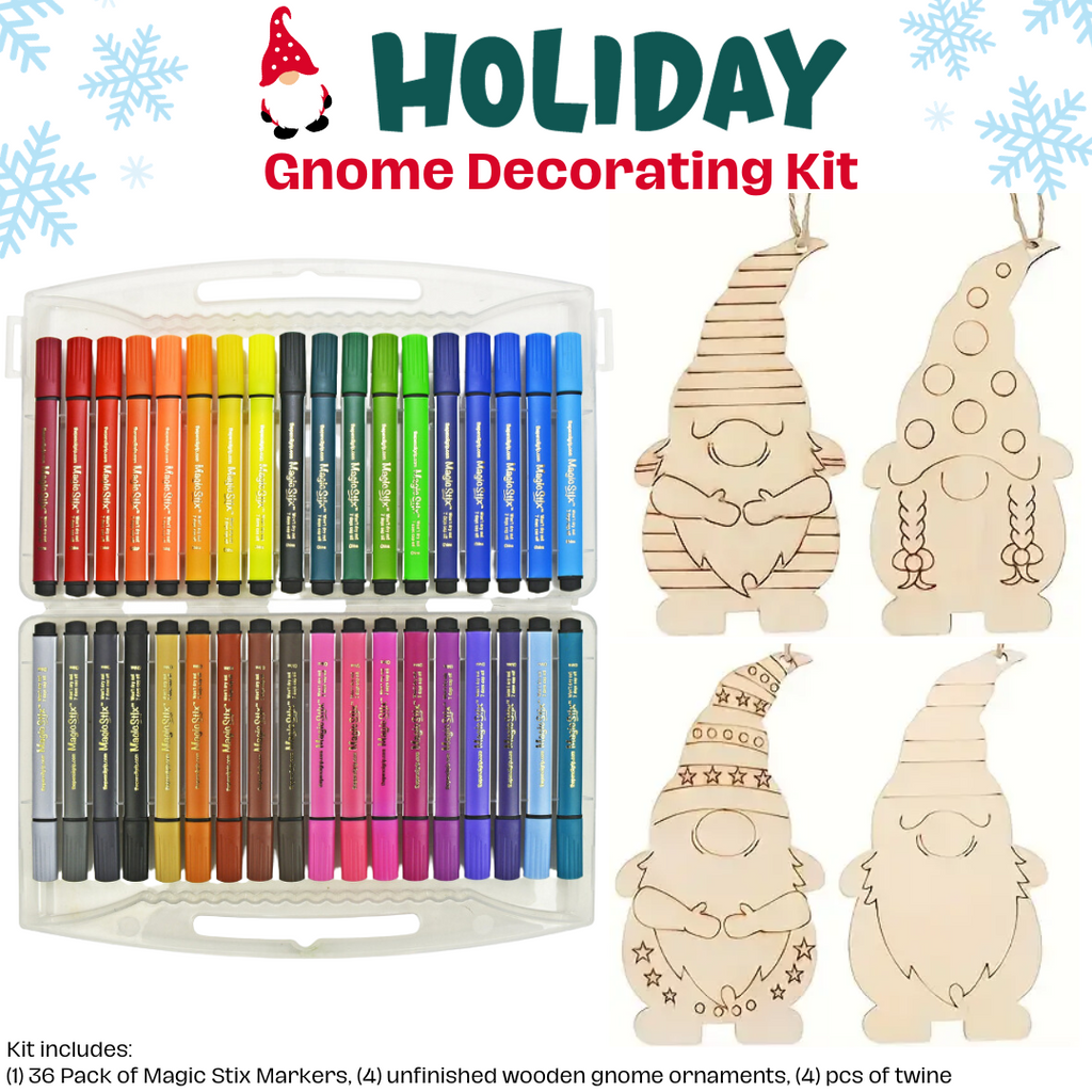 wooden gnome painting kit