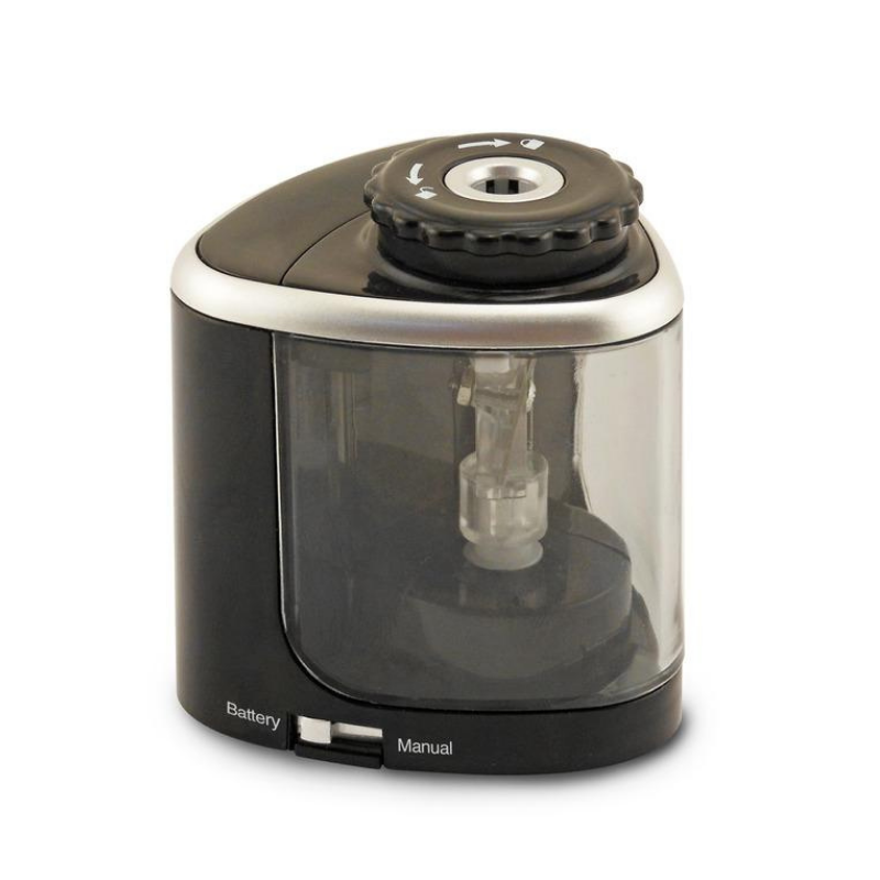 The Duet Manual and Battery Pencil Sharpener, Black