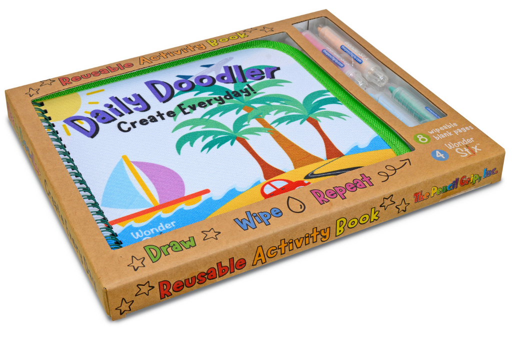 travel daily doodler reusable activity book