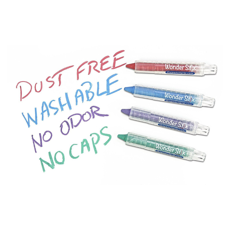 Wonder Stix, 24 Pack, chalk that writes on almost everything, dust free, washable, no odor, no caps chalk crayons washable