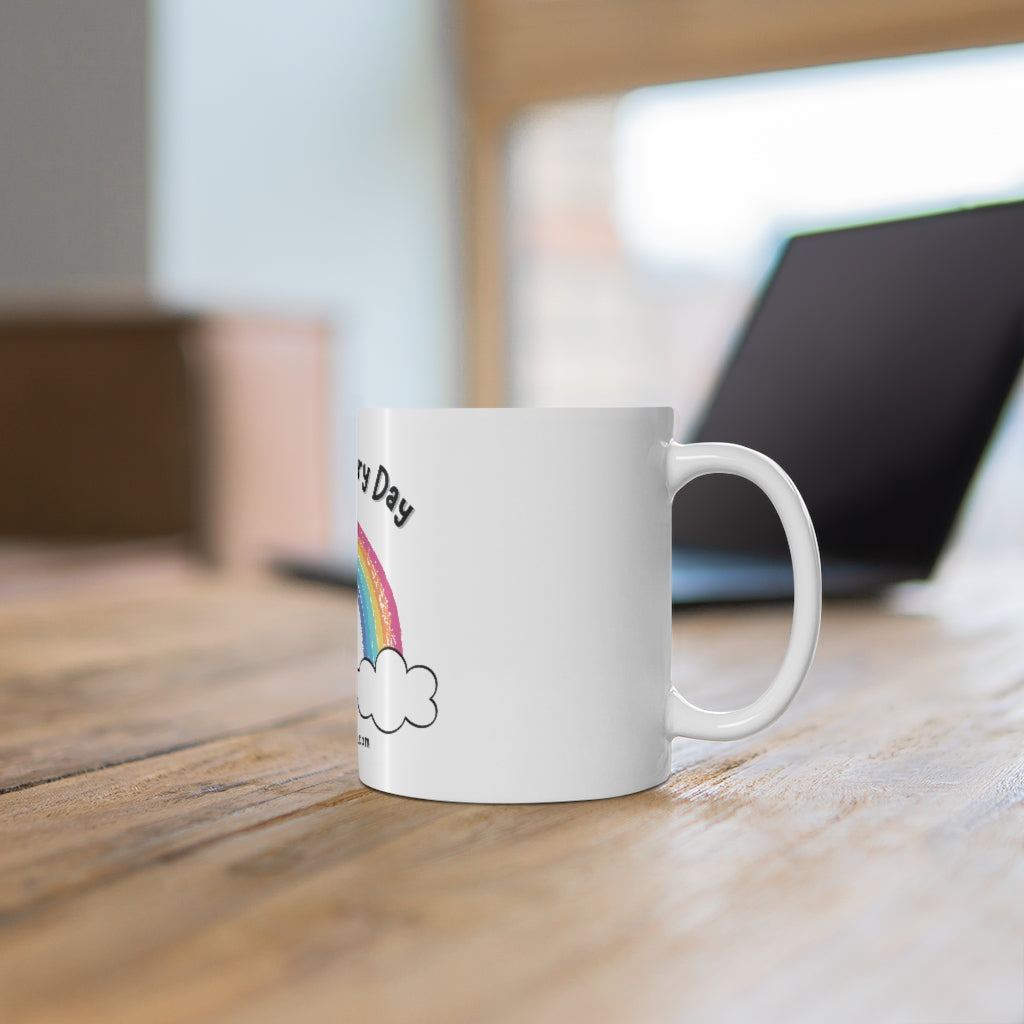 create everyday coffee mug on desk