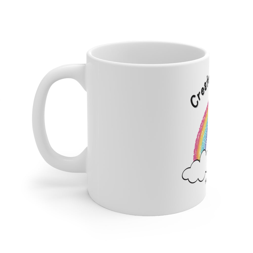 create everyday coffee mug to the side
