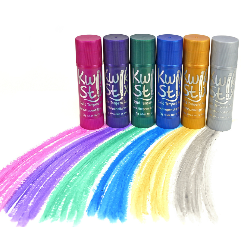 metallic jumbo solid tempera paint sticks perfect for kids and poster painting