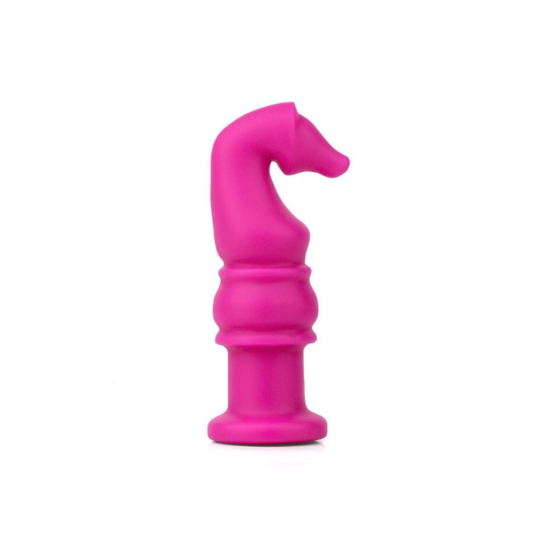 pink horse head chewable pencil topper