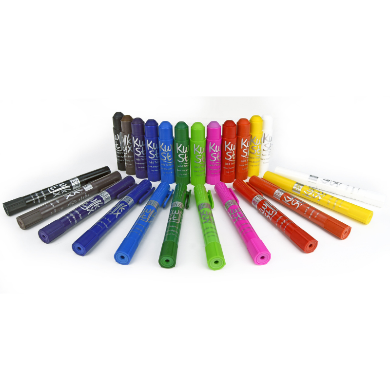 6 pack metallic thin stix solid tempera paint pens 