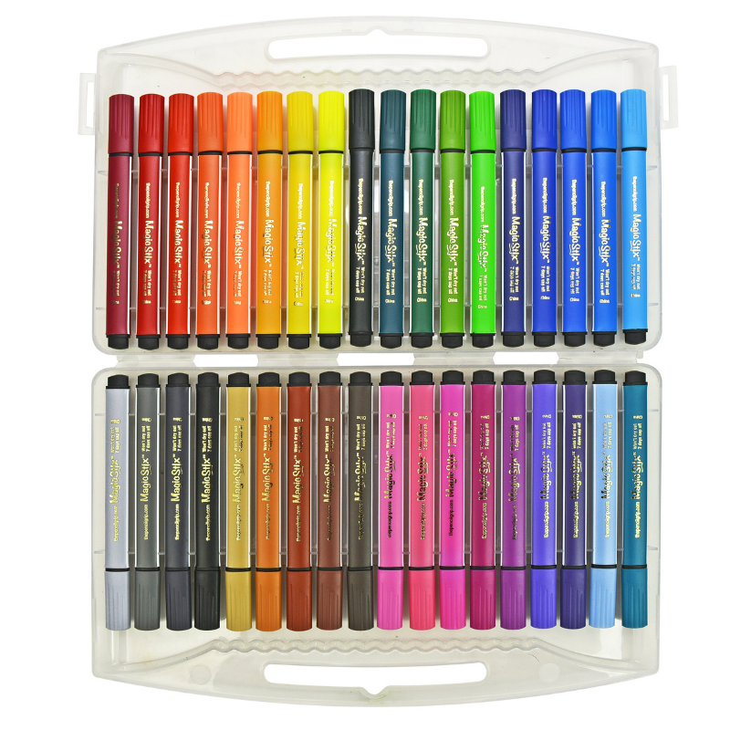 36 pack of magic stix markers package open