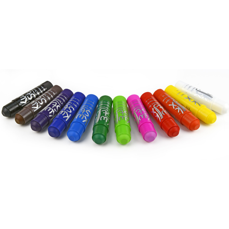 Kwik Stix Solid Tempera Paint Sticks, Class Pack Set of 144 Classic Colors
